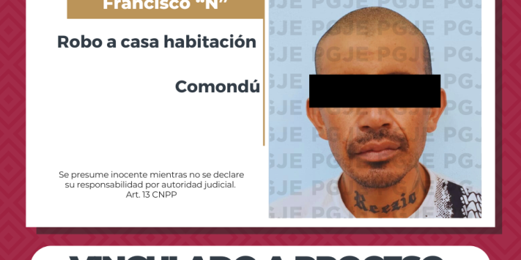 POR ROBO A CASA HABITACIÓN QUEDA EN PRISIÓN PREVENTIVA