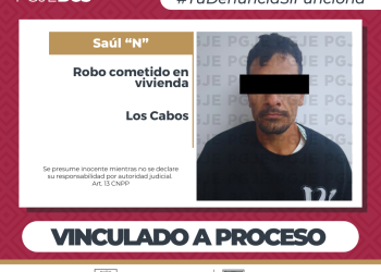 QUEDA EN PRISIÓN PREVENTIVA POR ROBO EN CABO SAN LUCAS