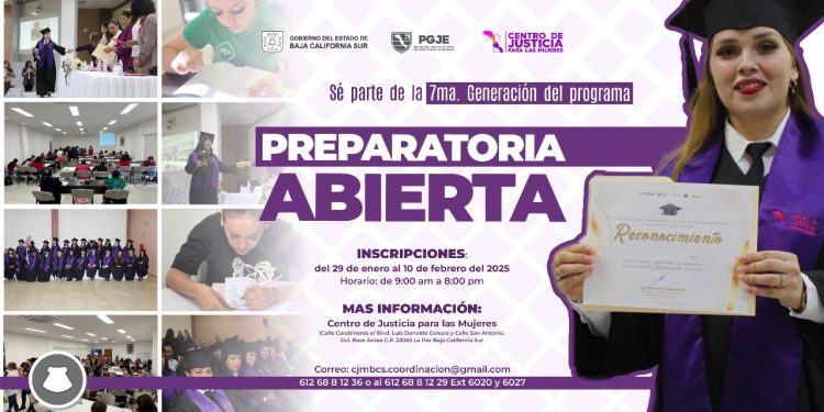 CONVOCA CENTRO DE JUSTICIA PARA LAS MUJERES A ASPIRANTES A CURSAR LA PREPARATORIA ABIERTA