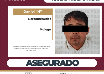 DETIENE PGJE A HOMBRE EN POSESIÓN DE NARCÓTICOS EN SANTA ROSALÍA