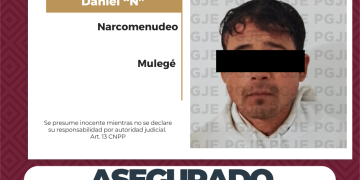 DETIENE PGJE A HOMBRE EN POSESIÓN DE NARCÓTICOS EN SANTA ROSALÍA