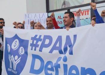 SE SUMA PAN DE BCS A PROTESTA NACIONAL CONTRA LA REFORMA A LA LEY DE INFONAVIT