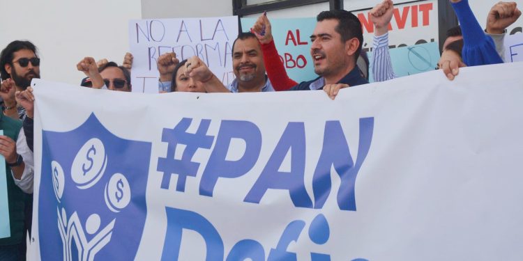SE SUMA PAN DE BCS A PROTESTA NACIONAL CONTRA LA REFORMA A LA LEY DE INFONAVIT
