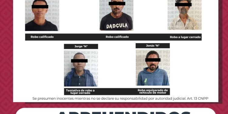 CUMPLIMENTA PGJE 4 ÓRDENES DE APREHENSIÓN