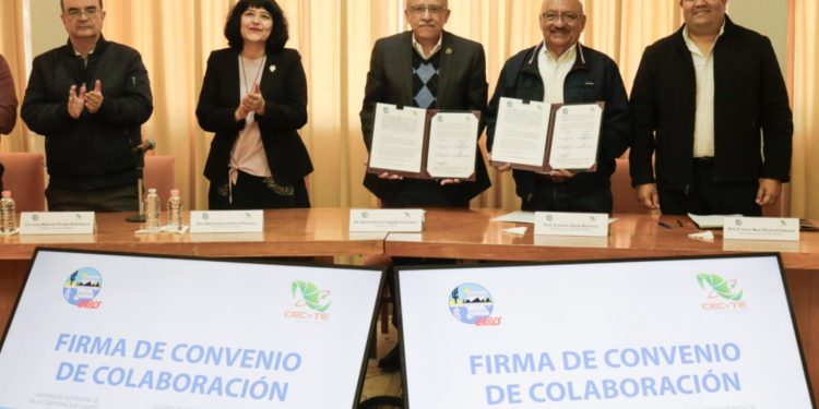 FIRMAN CONVENIO CECyTEBCS Y UABCS PARA FORTALECER LA EDUCACIÓN Y VINCULACIÓN ACADÉMICA
