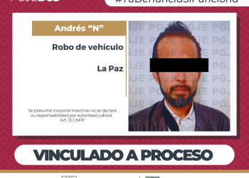 POR DELITO DE ROBO DE VEHÍCULO EN LA PAZ ANDRÉS N QUEDA EN PRISIÓN PREVENTIVA