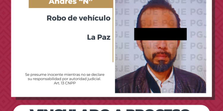 POR DELITO DE ROBO DE VEHÍCULO EN LA PAZ ANDRÉS N QUEDA EN PRISIÓN PREVENTIVA