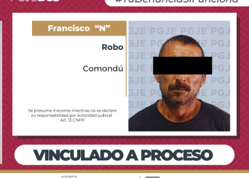 POR ROBO EN CIUDAD CONSTITUCIÓN PGJE OBTIENE VINCULACIÓN A PROCESO DE “EL FRANK”