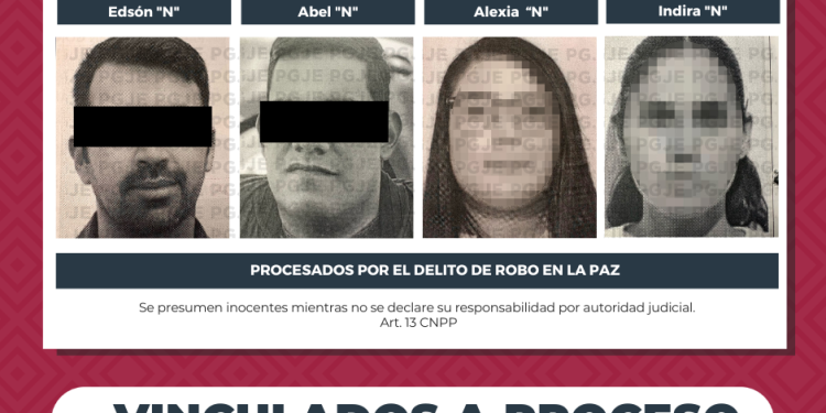 IMPUTADOS POR ROBO 4 PERSONAS QUEDAN VINCULADAS A PROCESO EN LA PAZ