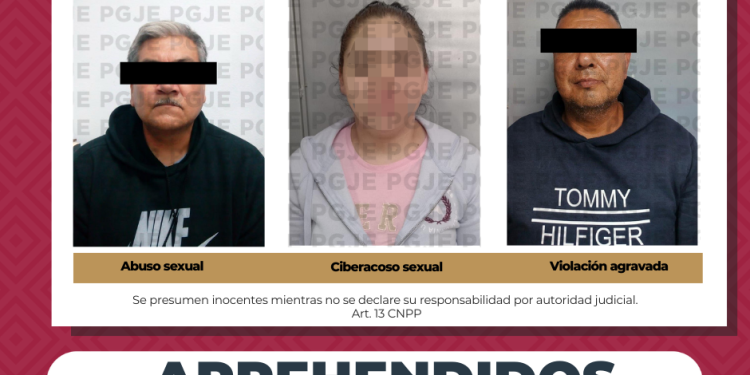 SON APREHENDIDAS TRES PERSONAS POR LA PGJE