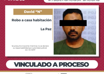 QUEDA EN PRISIÓN PREVENTIVA POR ROBO EN LA PAZ