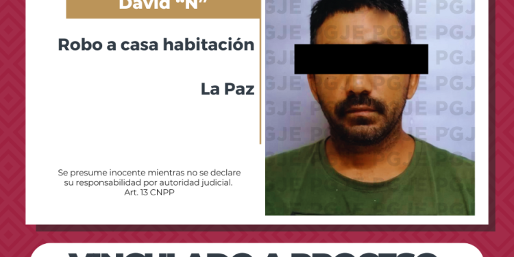 QUEDA EN PRISIÓN PREVENTIVA POR ROBO EN LA PAZ