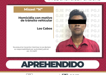 APREHENDE PGJE A HOMBRE BUSCADO POR HOMICIDIO CULPOSO EN CABO SAN LUCAS