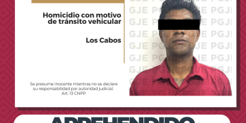 APREHENDE PGJE A HOMBRE BUSCADO POR HOMICIDIO CULPOSO EN CABO SAN LUCAS