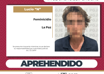 APREHENDE PGJE A IMPUTADO POR FEMINICIDIO EN LA PAZ