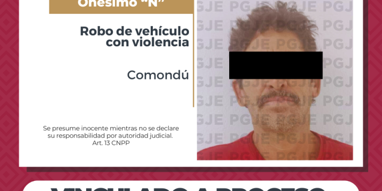 ONÉSIMO N QUEDA EN PRISIÓN PREVENTIVA POR ROBO DE VEHÍCULO CON VIOLENCIA EN CIUDAD CONSTITUCIÓN