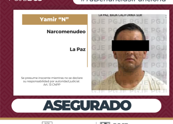 ASEGURA PGJE A YAMIR N CON 625 DOSIS DE CRISTAL EN LA PAZ