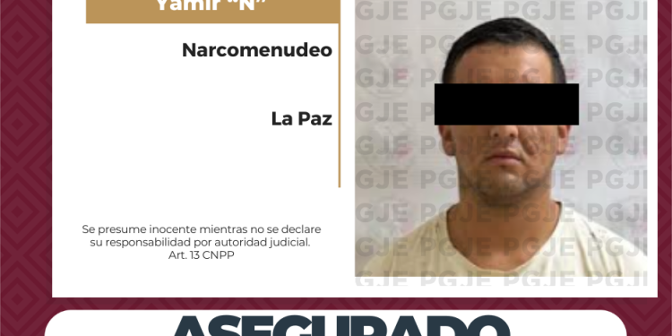 ASEGURA PGJE A YAMIR N CON 625 DOSIS DE CRISTAL EN LA PAZ
