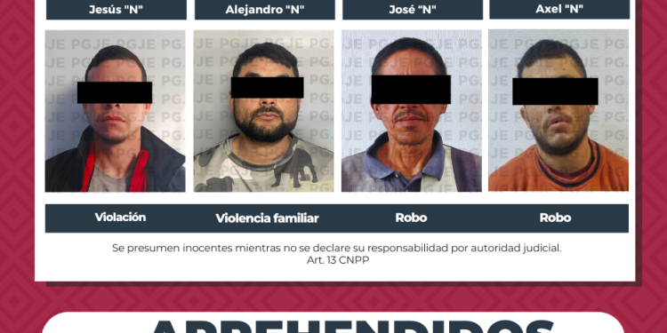 CUMPLIMENTA PGJE A 4 MANDAMIENTOS JUDICIALES POR DIVERSOS DELITOS