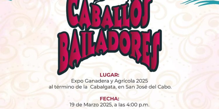 INVITA AYUNTAMIENTO DE LOS CABOS AL CONCURSO Y EXHIBICIÓN “CABALLOS BAILADORES”