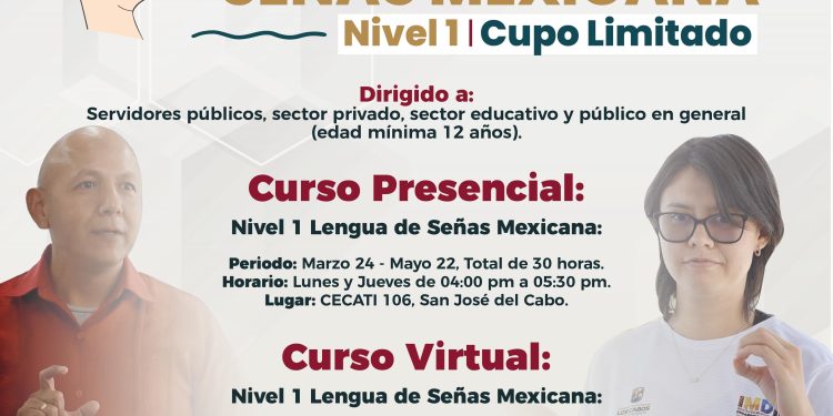 ANUNCIAN CURSO DE LENGUA DE SEÑAS MEXICANA EN LOS CABOS