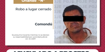 POR ROBO A LUGAR CERRADO QUEDA EN PRISIÓN PREVENTIVAJUSTIFICADA