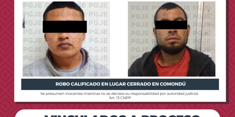 POR ROBO A LUGAR CERRADO OBTIENE PGJE VINCULACIÓN A PROCESO PARA IMPUTADOS