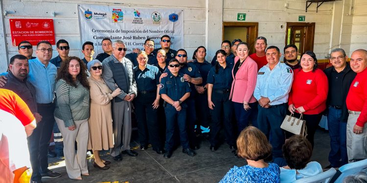 NOMBRAN EL CUARTEL DE BOMBEROS DE SANTA ROSALÍA EN HONOR A JOSÉ RUBÉN ROMERO CASTRO