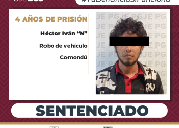 POR ROBO DE VEHÍCULO PASARÁ 4AÑOS; PGJE OBTIENE SENTENCIA