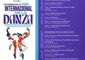 ANUNCIAN ACTIVIDADES PARA CELEBRAR EL DÍA INTERNACIONAL DE LA DANZA EN LOS CABOS