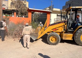 CONTINÚAN LABORES DE REHABILITACIÓN EN CAMINOS URBANOS Y LIMPIEZA EN VIALIDADES DE CABO SAN LUCAS   