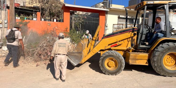 CONTINÚAN LABORES DE REHABILITACIÓN EN CAMINOS URBANOS Y LIMPIEZA EN VIALIDADES DE CABO SAN LUCAS   