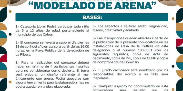 CONVOCA AYUNTAMIENTO DE LOS CABOS A PARTICIPAR EN EL CONCURSO “ ARTESANÍA CON MATERIALES DEL MAR”