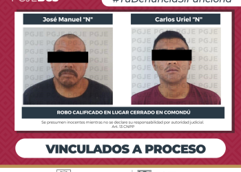 PRISIÓN PREVENTIVA PARA IMPUTADOS POR ROBO EN COMONDÚ OBTIENE PGJE