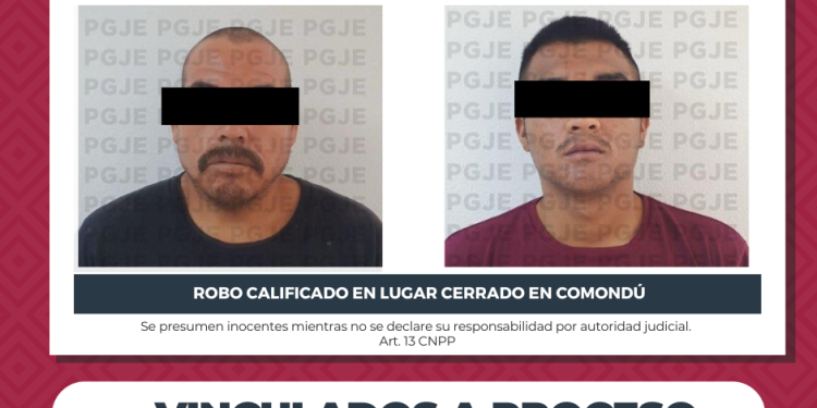 PRISIÓN PREVENTIVA PARA IMPUTADOS POR ROBO EN COMONDÚ OBTIENE PGJE
