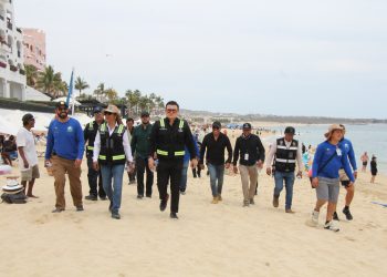 REFUERZAN OPERATIVO PARA GARANTIZAR SEGURIDAD Y LIMPIEZA EN PLAYAS DE LOS CABOS