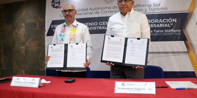 UABCS Y CONCANACO SERVYTUR FIRMAN CONVENIO PARA FOMENTAR EL EMPRENDIMIENTO JUVENIL