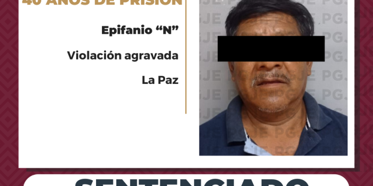 SENTENCIA DE 40 AÑOS DE PRISIÓN PARA CULPABLE DE DOS CARGOS DE VIOLACIÓN OBTIENE PGJE EN LA PAZ