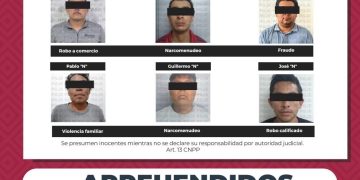 APREHENDE PGJE A 6 PERSONAS POR DIVERSOS DELITOS