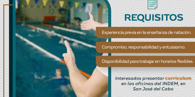 LANZAN CONVOCATORIA PARA INSTRUCTORES DE NATACIÓN EN CABO SAN LUCAS