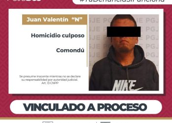 INICIA PGJE PROCESO PENAL CONTRA  HOMBRE POR HOMICIDIO CULPOSO