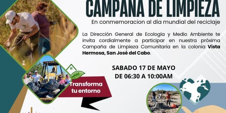 INVITAN A SUMARSE A LA CAMPAÑA DE LIMPIEZA COMUNITARIA EN SAN JOSE DEL CABO
