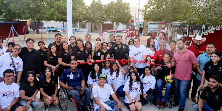 ENCABEZA CHRISTIAN AGUNDEZ REINAUGURACION DEL PARQUE SAN JUDAS TADEO EN SAN JOSE VIEJO