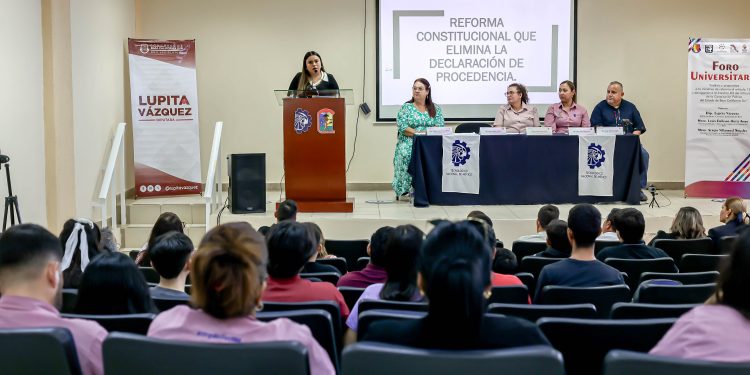 CONCLUYEN LOS FOROS UNIVERSITARIOS SOBRE LA ELIMINACIÓN DEL FUERO EN BCS: DIPUTADA GUADALUPE VÁZQUEZ