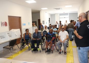 REALIZA INE BCS DEMOSTRACIÓN DE VOTACIÓN CON ENFOQUE INCLUSIVO