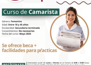 INVITA EL SERVICIO NACIONAL DE EMPLEO A PARTICIPAR EN EL CURSO DE CAPACITACIÓN DE CAMARISTAS