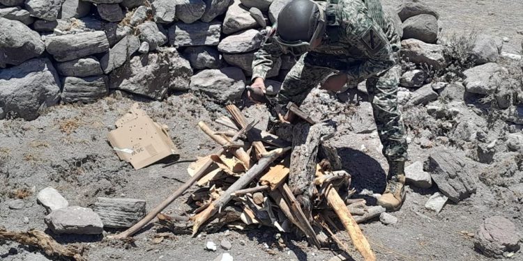 “SE DESTRUYE UN ARTEFACTO CON FORMA DE GRANADA”