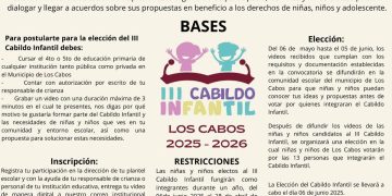 INVITAN A NIÑAS Y NIÑOS DE LOS CABOS A FORMAR PARTE DEL III CABILDO INFANTIL 2025-2026