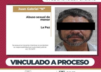 OBTIENE PGJE VINCULACIÓN A PROCESO CONTRA UN HOMBRE POR ABUSO SEXUAL DE MENOR