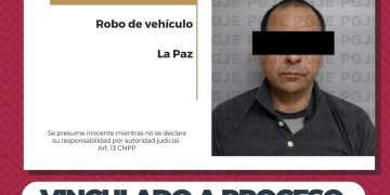 POR ROBO DE VEHÍCULO OBTIENE PGJE  VINCULACIÓN A PROCESO CONTRA IMPUTADO